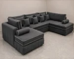 Modern U Shape Sofa – Spacious Family Seating - Image 3