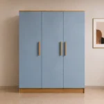 Elegant Light Blue 3 Door Wardrobe - Contemporary Bedroom Furniture