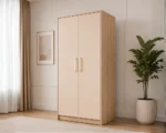 Premium Quality 2 Door Wardrobe – Organize in Style with beige colors - Image 3