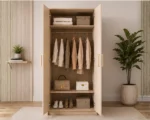 Premium Quality 2 Door Wardrobe – Organize in Style with beige colors - Image 5