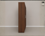 Luxury 6 Door Walnut Wardrobe with 6 Drawers – Modern Wooden Bedroom Storage Cabinet - Image 3