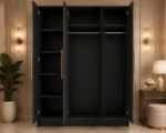 Large Capacity 3 Door Wardrobe - Modern 3 Door Wardrobe with Full-Length Mirror - Image 4