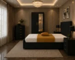 Premium Home Bedroom Set - King Size Bed - Two Door Wardrobe With Mirror - Five Drawer Chest - Two Bedside Tables - Image 2