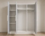 Premium Light Grey 3 Door Wardrobe - Contemporary Bedroom Furniture - Image 3