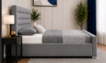 Florida Modern Fabric King Size Bed Frame - Image 4
