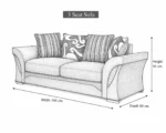 Shannon 3 Seater Sofa - Shannon Modern 3 Seater Couch - Shannon Premium Comfort Sofa - Image 6