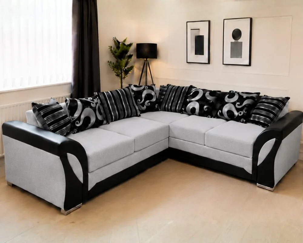 Shannon 5 Seater U Shape Sofa – Modern Living Room Furniture Shannon 5 Seater Corner Sofa - Shannon Grand Corner Sofa Collection - Image 1