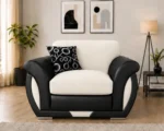 Shannon One Seater Off White Sofa - Stylish Shannon Accent Chair