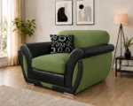 Shannon One Seater Green Sofa - Modern Home Shannon One Seater - Image 2