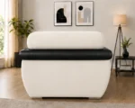 Shannon One Seater Off White Sofa - Stylish Shannon Accent Chair - Image 4