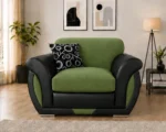 Shannon One Seater Green Sofa - Modern Home Shannon One Seater