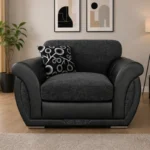 Shannon One Seater Dark Grey Sofa - Elegant Shannon Accent Sofa