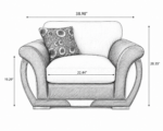 Shannon One Seater Sofa -  One Seater Sofa - Comfortable & Space-Saving - Image 6