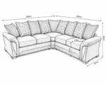 Shannon 5 Seater Corner Couch - Shannon Premium 5 Seater L Shape Sofa - Image 6