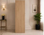 2 Door Wooden Wardrobe with 2 Drawers with Oak colors wardrobe - Elegant 2 Door Wardrobe with Dual Drawers - Image 4