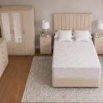 Double Bed Bedroom Set - three Door Wardrobe With Four Drawer - Chest of Five Drawers With Two Bed Side Table