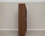 Luxury 6 Door Walnut & White Wardrobe with 4 Drawers – Modern Bedroom Storage Cabinet - Image 5