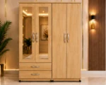 Modern 4 Door Wardrobe with 2 Drawers & 2 Mirrors