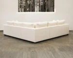 Dylan 5-Seater Modern Corner Sofa - White Color - Image 5