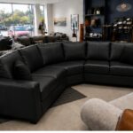 Dylan Modern Curved Corner 5 Seater Leather Sofa – Family Comfort Dylan Sofa