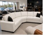 Dylan Modern Curved Corner 5 Seater Leather Sofa – Modern Dylan Leather Corner Sofa