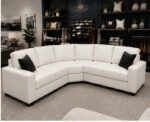 Dylan Modern Curved Corner 5 Seater Leather Sofa – Modern Dylan Leather Corner Sofa - Image 3
