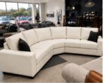 Dylan Modern Curved Corner 5 Seater Leather Sofa – Stylish Dylan Leather Sofa