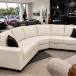 Dylan Modern Curved Corner 5 Seater Leather Sofa – Stylish Dylan Leather Sofa