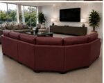 Dylan 5 Seater Leather Sofa – Modern Dylan 5-Seater Leather Sofa - Image 3