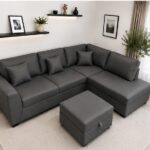 Dylan Premium Leather Family Sofa – Modern 4-Seater Couch - Luxury Living Dylan Corner Sofa