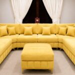 Spacious U Shape Sofa | Luxury Comfort for Every Home in yellow colors