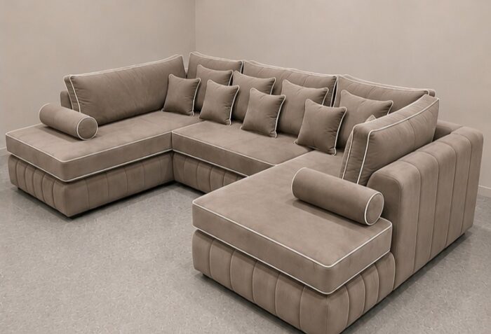 Comfortable U Shape Sofa – Perfect for Family Living Rooms