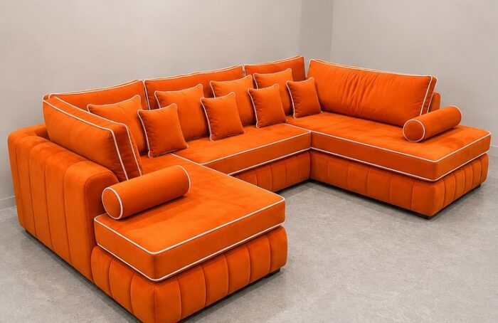 Premium U Shape Sofa – Comfortable Lounge Suite - U Shape Sofa