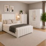 Premium Bedroom Set with Drawers - Modern Bedroom Set with Mirrors