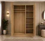 Designer 3 Door Mirror Wardrobe - Spacious 3 Door Wardrobe with Mirror - Image 3
