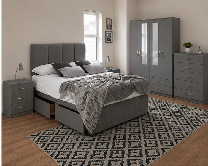 angle2 Premium Home Furniture Set - Stylish Bedroom Storage Package - Image 1