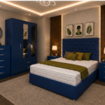 Luxury Modern Bedroom Set Featuring 3 Door Wardrobe, Chest of Drawers & Bedside Tables