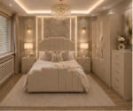 Complete Bedroom Furniture Set with Wardrobe, Side Tables & Chest Of Drawer
