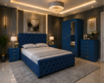 Luxury Living Bedroom Set with Matching Wardrobe & Chest - Image 5