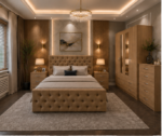 Luxury Full Bedroom Set with 4 Door Wardrobe, Chest of Drawers & Bedside Tables