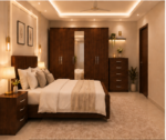 Modern Luxury 5 Door Wardrobe Bedroom Set_ chest of drawer and side tables - Image 5