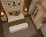 Contemporary Bedroom Set with 3 Door Wardrobe, Chest of Drawers & Side Tables - Image 2