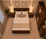 Modern Luxury 5 Door Wardrobe Bedroom Set_ chest of drawer and side tables - Image 4