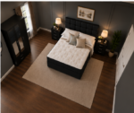 Bedroom with Large 3-Door Wardrobe- Bedroom Furniture Set with Wardrobe - Image 4