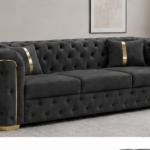 Chesterfield 3-Seater Sofa with Deep Button Tufting - Chesterfield 3-Seater Sofa