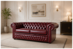 Luxury Chesterfield 2-Seater Sofa - Premium Chesterfield 2-Seater Leather Sofa - Image 2