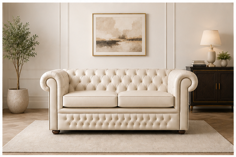 background_view_1 Chesterfield Lounge Sofa – Timeless British Design with cream colors sofa - Image 1