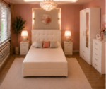 Complete Bedroom Furniture Set with Wardrobe, Chest of Drawers and Bedside Tables - Image 5