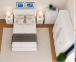 Complete Bedroom Furniture Set with 5 Door Wardrobe & Storage Collection - Image 5