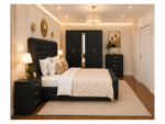 Premium Wooden Bedroom Set – Bed, Wardrobe, Bedside Tables & Chest - Image 3